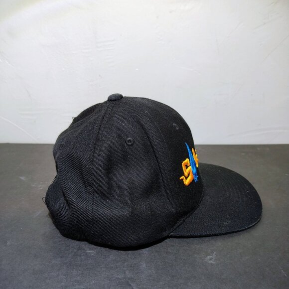 Sol Seed Mesh Hat Cap Snap Back Black Funk Band Embroidered Logo Trucker Panel - Picture 3 of 9